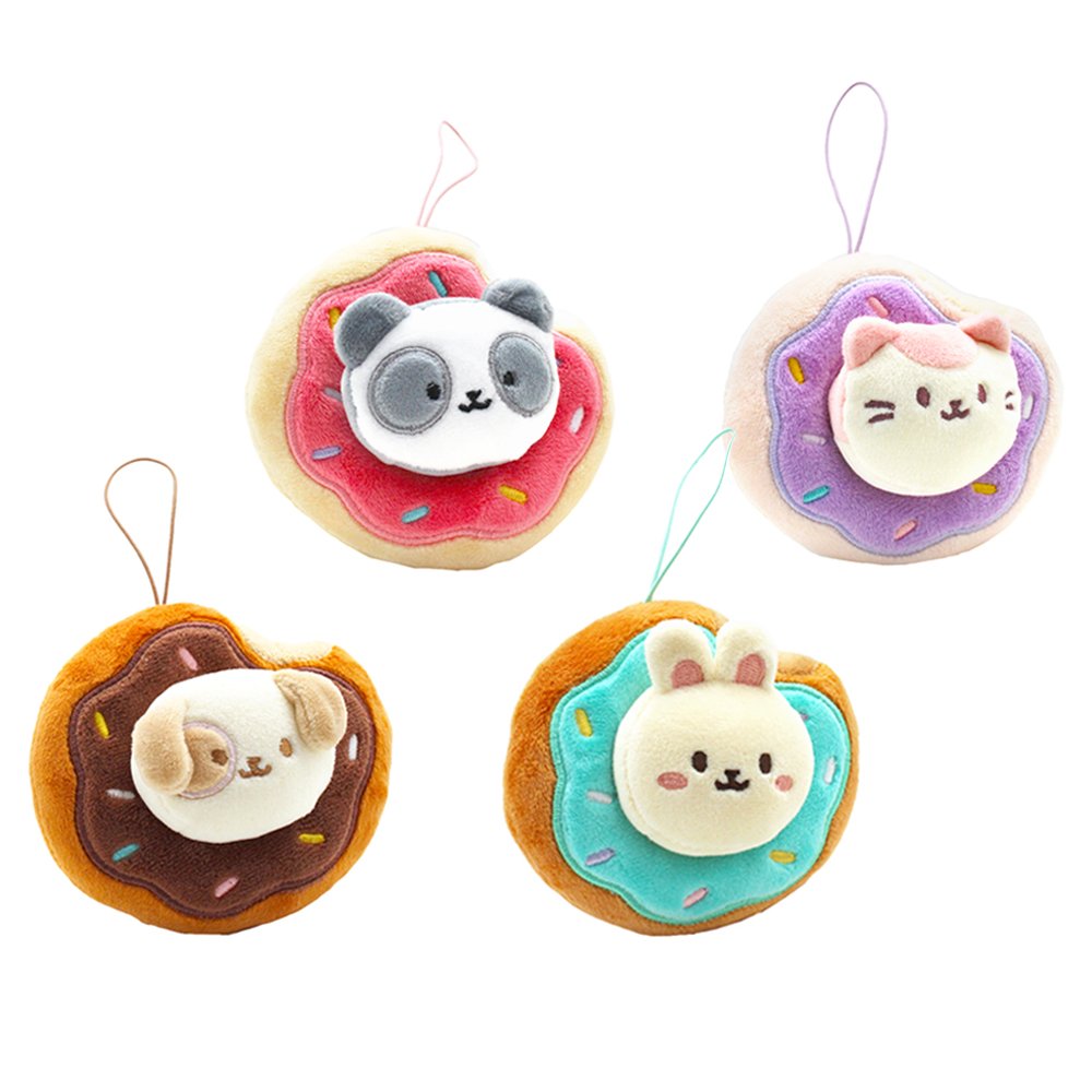 Anirollz 4" Donut Plush Keychain