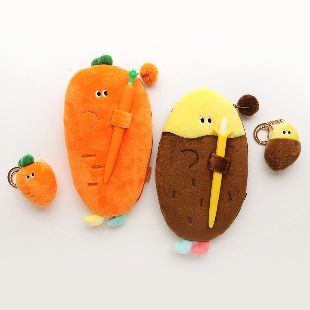 Carrot Friends Plush Pencil Case
