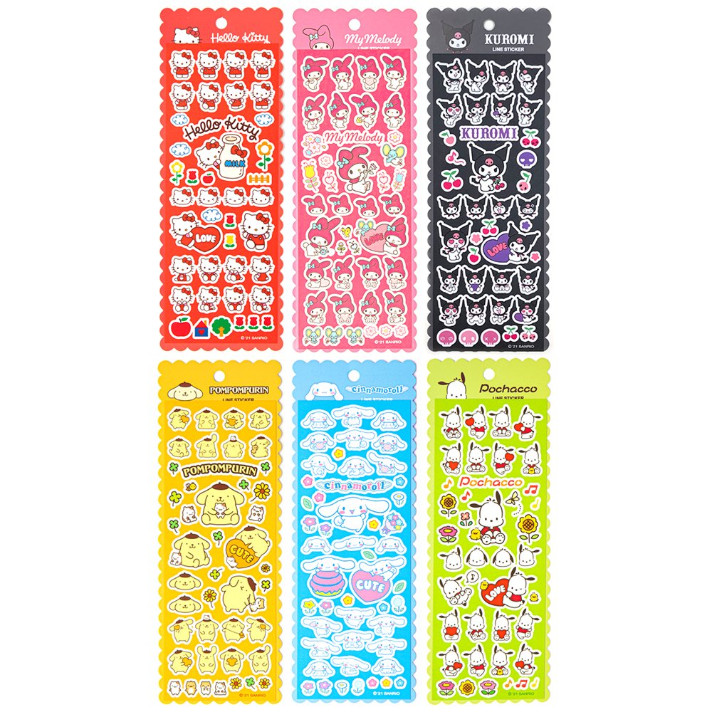 Sanrio Characters Line Sticker Sheet