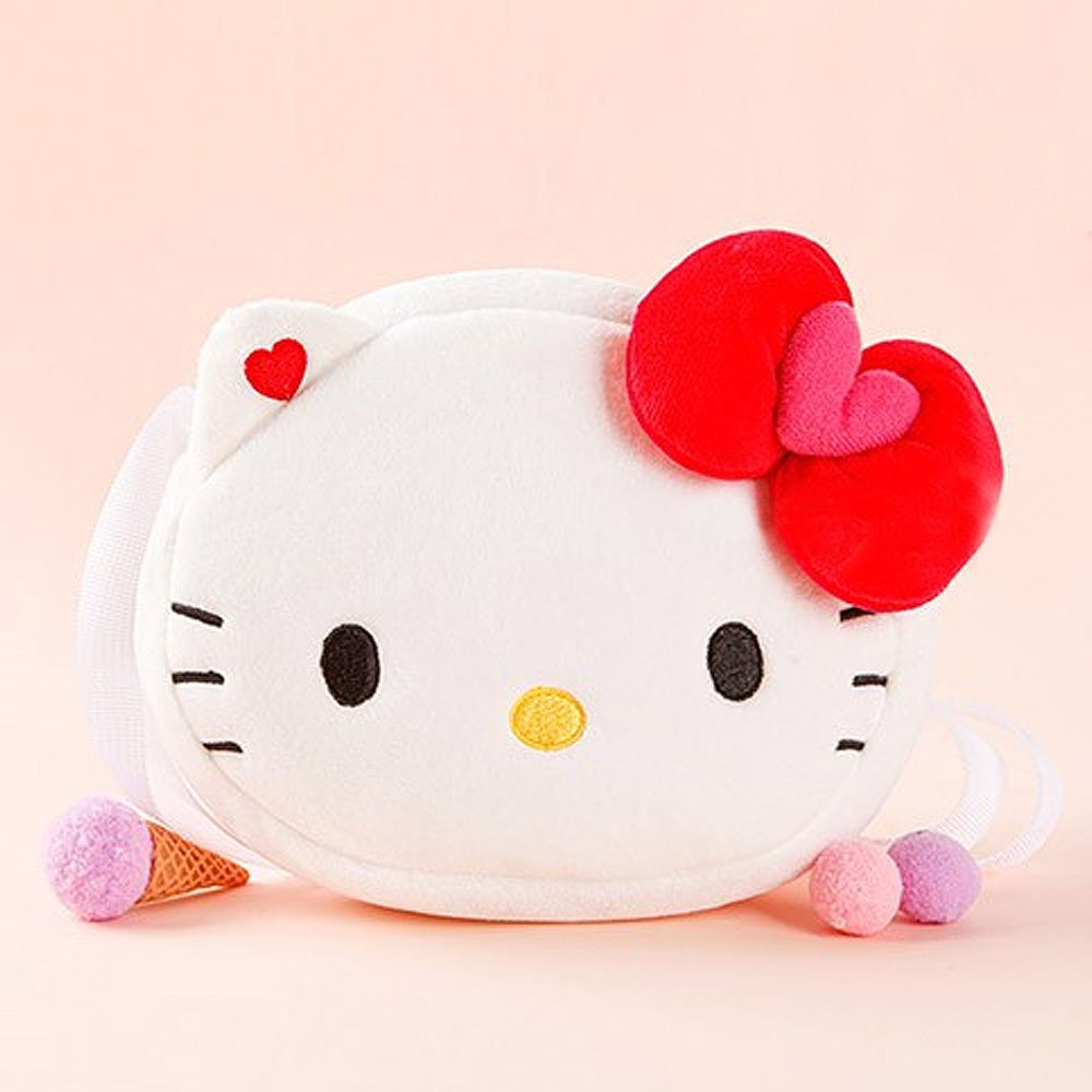 Sanrio Hello Kitty plush pouch crossbody bag, Sanrio Hello Kitty plush pouch shoulder bag, Hello Kitty stuffed animal pouch bag, Hello Kitty pouch across bag, Hello Kitty plushies, Hello Kitty plush accessories , Hello Kitty bag , coin pouch wallet purse