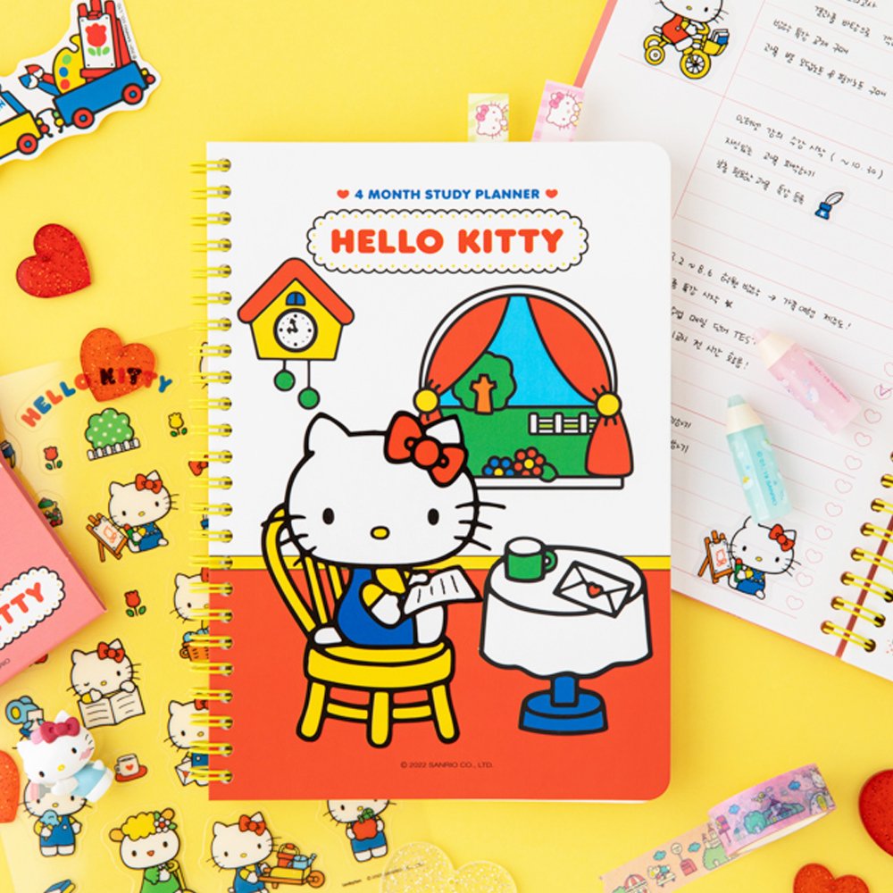 Sanrio Characters 4-Month Study Planner Set