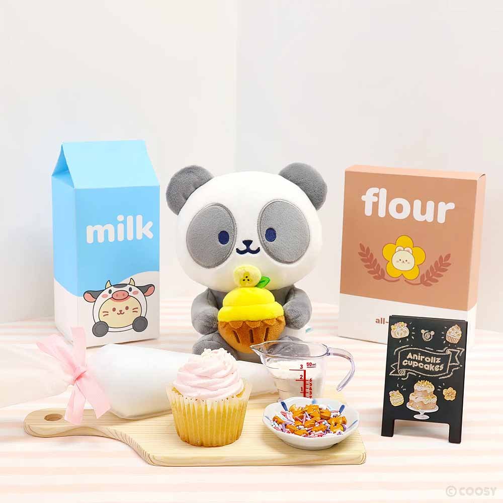 Anirollz Pandaroll 8" Medium Sitting Plush