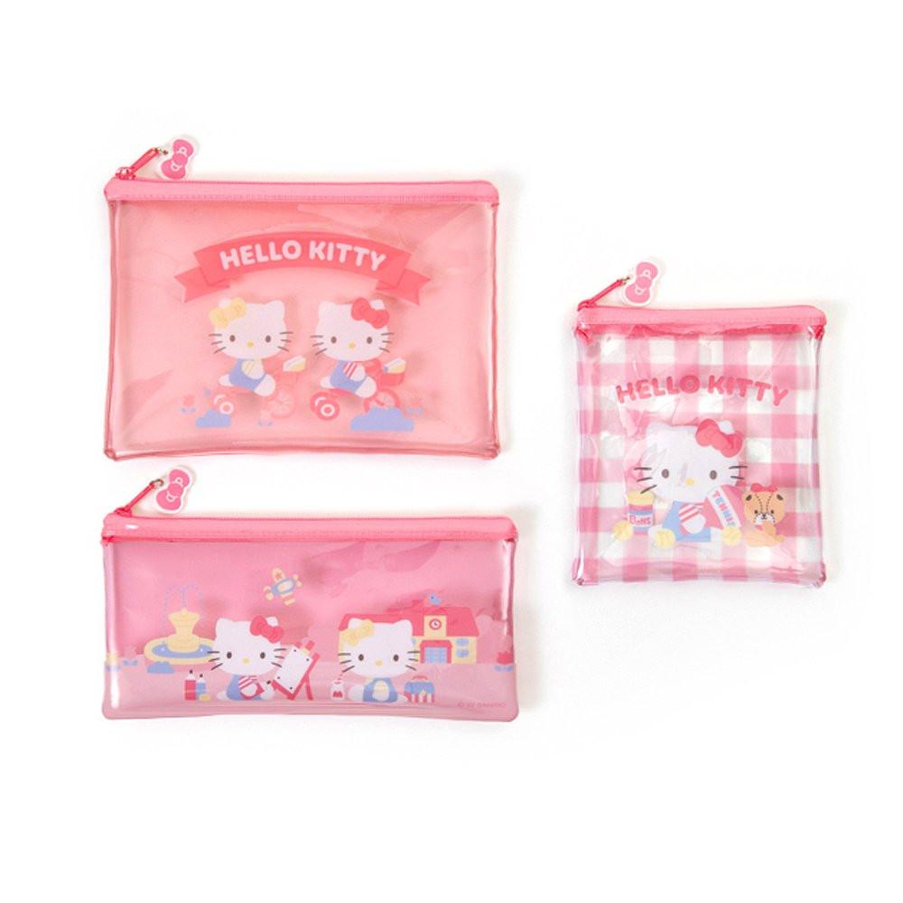 Sanrio Characters Clear Pouch 3pcs Set