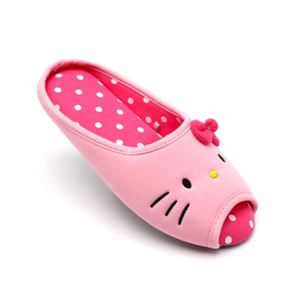 Hello Kitty Non Slip Indoor Slippers (One Size) : Dots