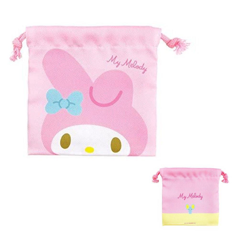 Sanrio Characters Flat Drawstring Pouch