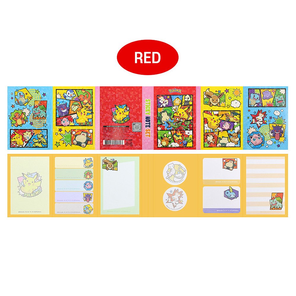 Pokemon 6-Side Assorted Sticky Memo