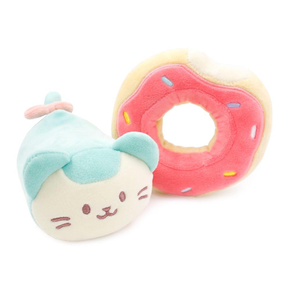Anirollz Mint Kittiroll 6" Mochi Donut Blanket Plush