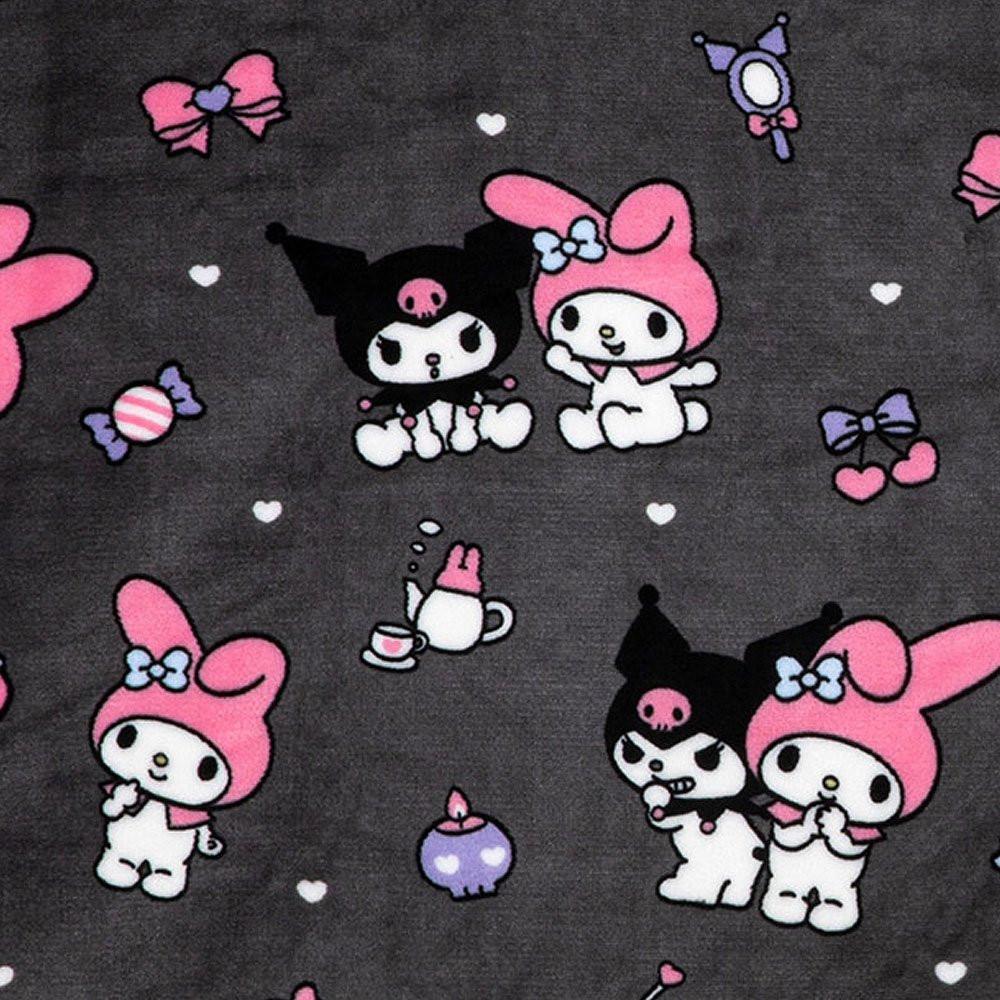 Sanrio Characters Snap Button Warm Throw Blanket