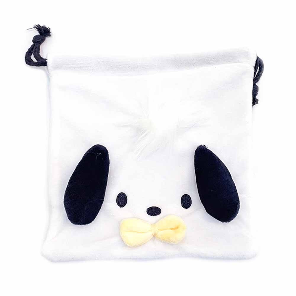 Sanrio Pochacco Face Drawstring Pouch
