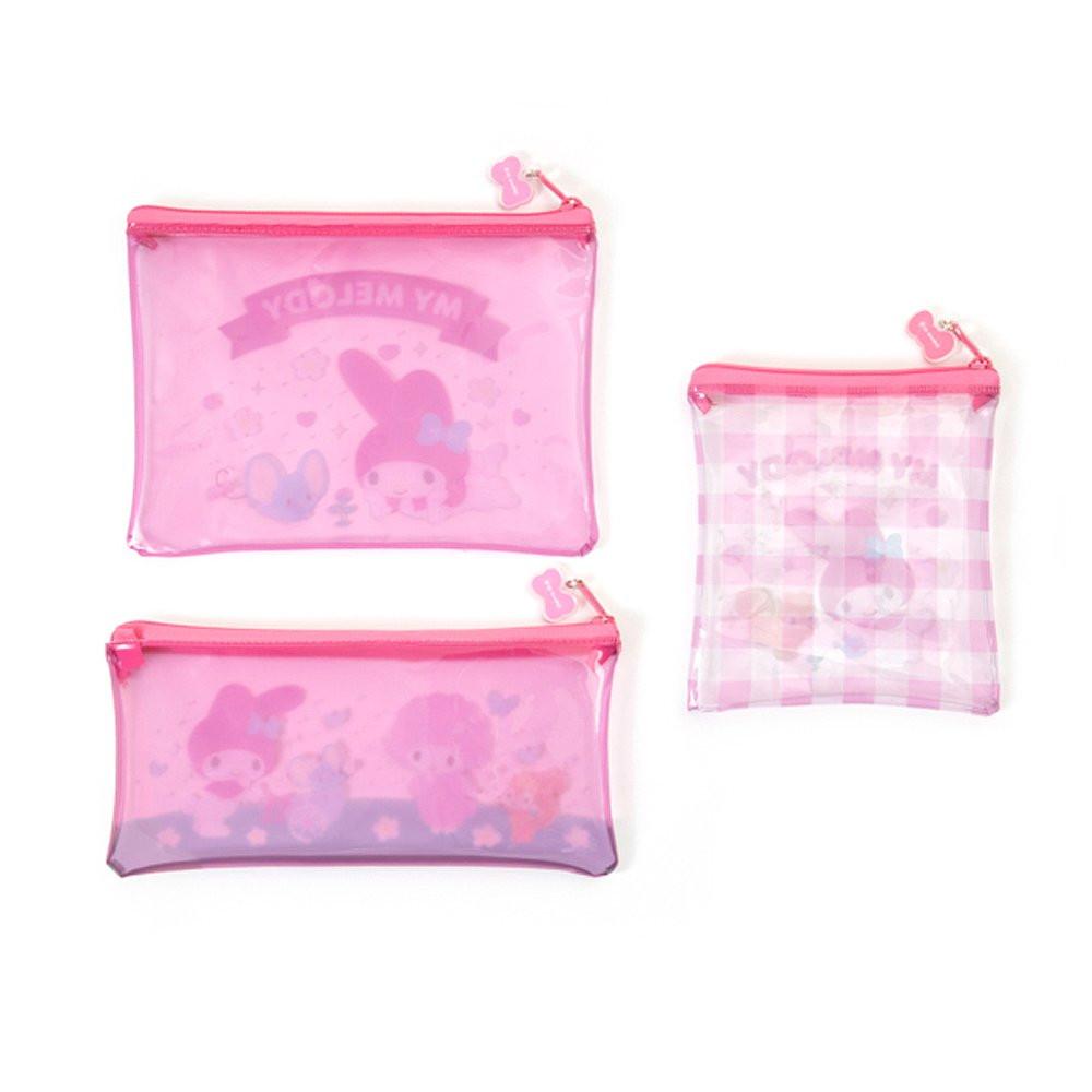 Sanrio Characters Clear Pouch 3pcs Set