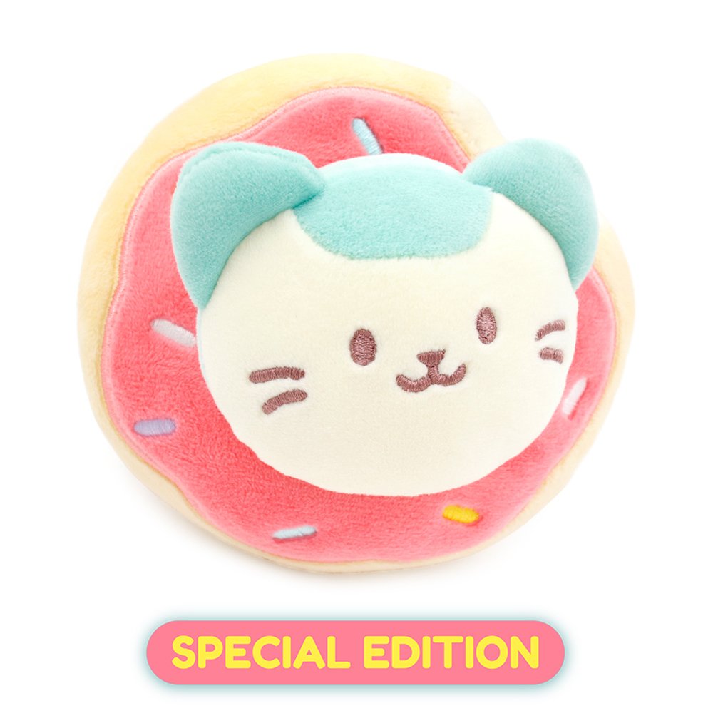 Anirollz Mint Kittiroll 6" Mochi Donut Blanket Plush