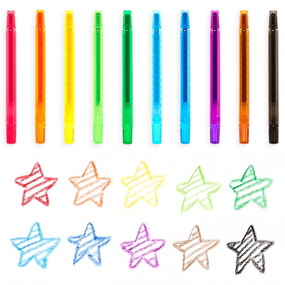 10 Yummy Yummy Scented Twist Up Crayons