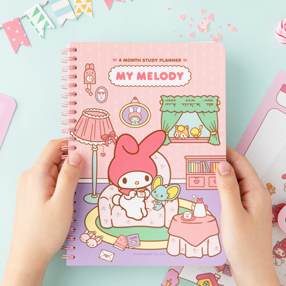 Sanrio Characters 4-Month Study Planner Set