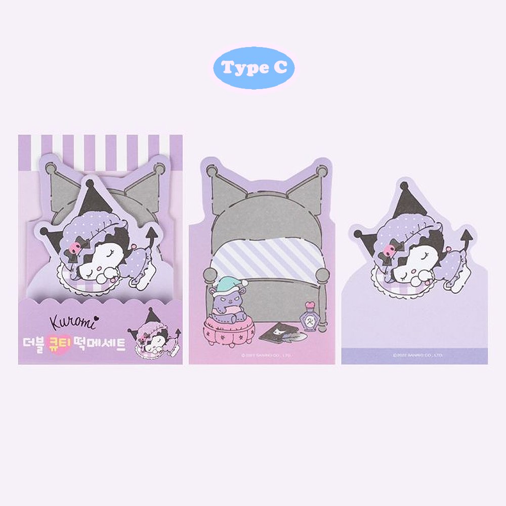 Sanrio Characters Cutie Non-Sticky Memo Set