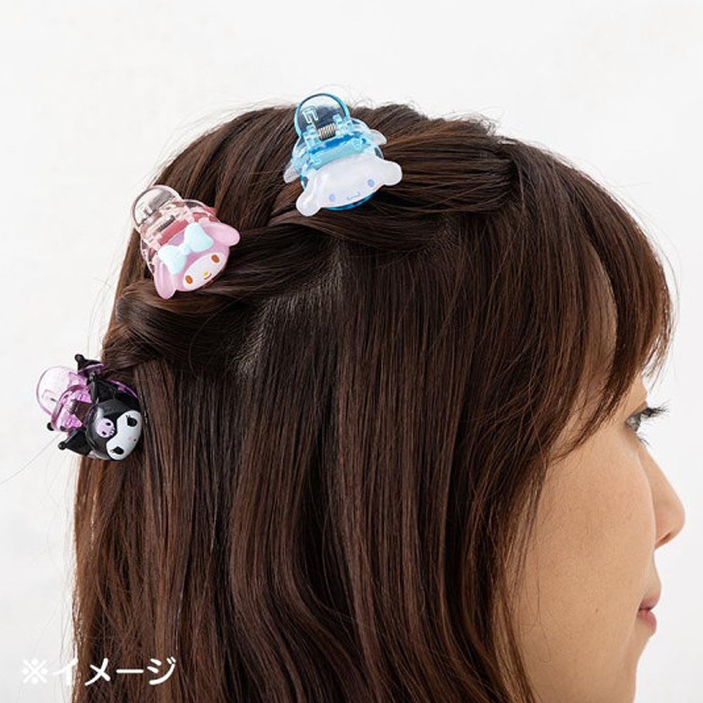 Sanrio Characters Clear Claw Hair Clip Set