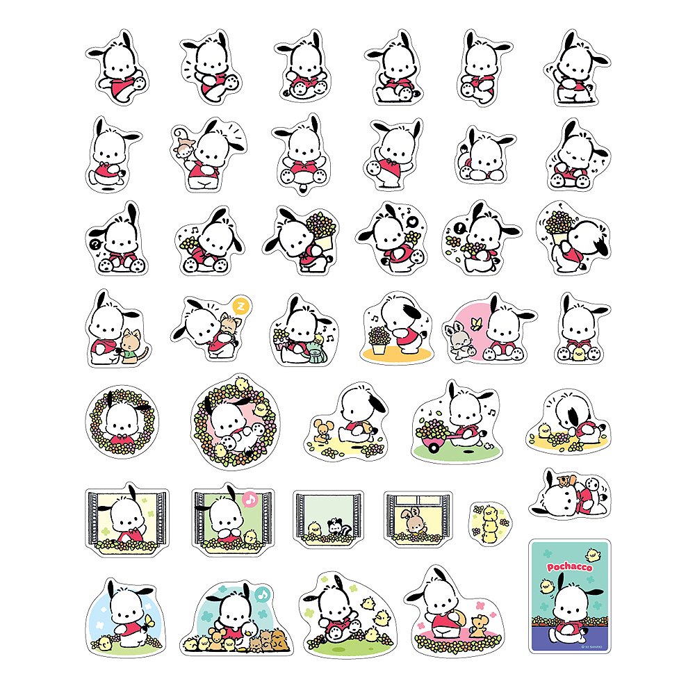 Sanrio Characters Tin Case Sticker Set