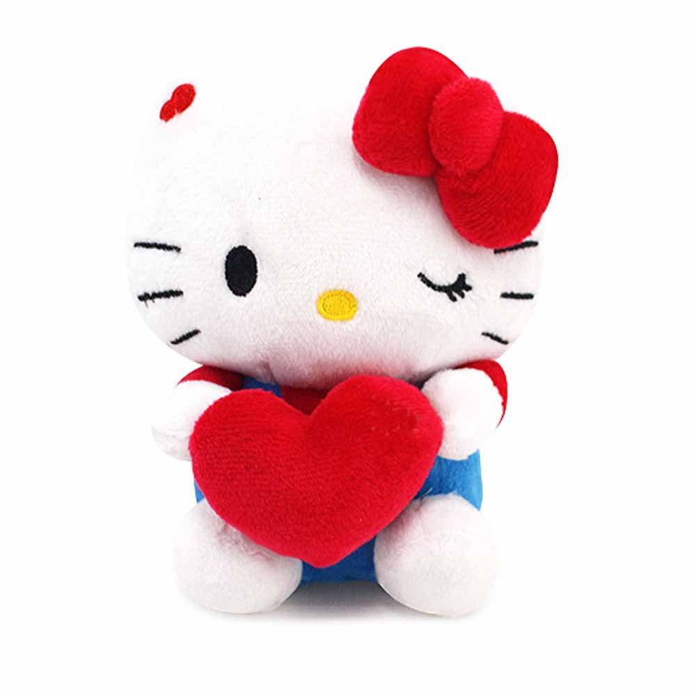 Sanrio Hello Kitty Heart Plush Keychain