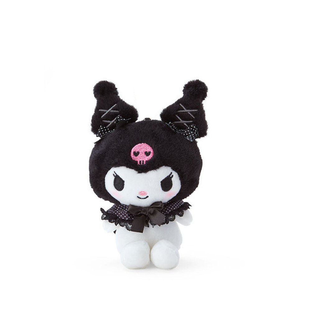 Sanrio Kuromi Girly Black Mascot Clip-On Plush