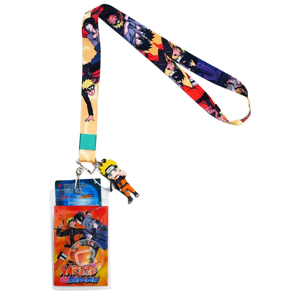 Naruto & Sasuke Lanyard w/ID Badge