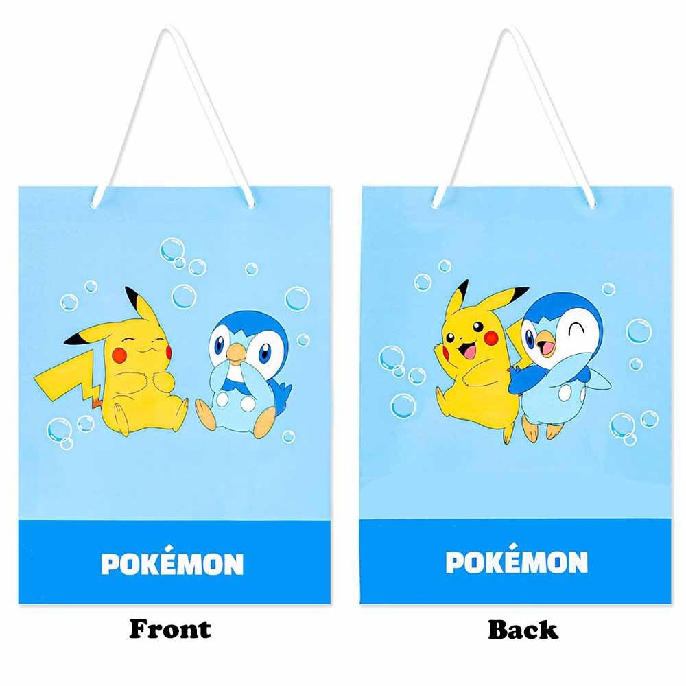 Pokemon Medium Paper Gift Bag Shopping Bag Gift your loved ones the perfect present in this cute Gift Bag! Great for gift bags for birthday parties, weddings, baby showers, Christmas parties, Kids’ Birthday party and more Approx. Size: 7.5" x 6.25 " Officially Licensed
