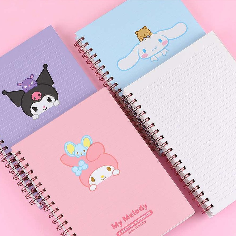 Sanrio Characters 5 Section Notebook