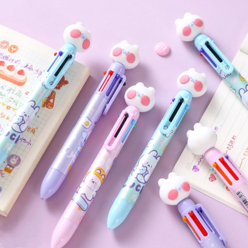 Red Cheek Bunny 6-Colors Pen