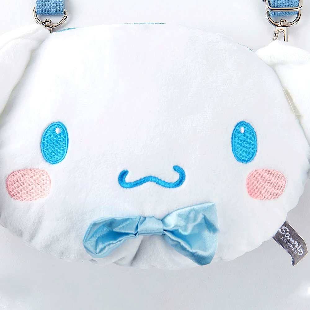 Sanrio Cinnamoroll Face Plush Crossbody Bag