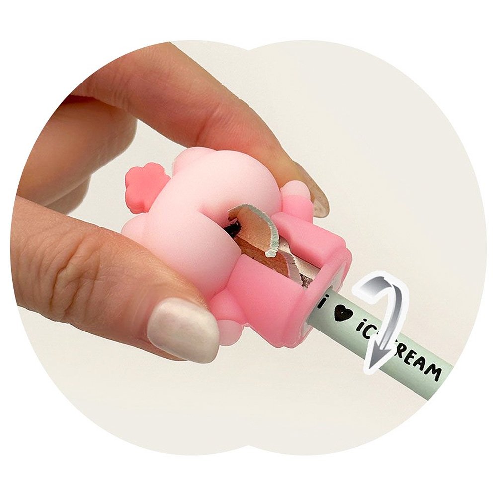 Cherry Blossom Cat Figure Pencil Sharpener