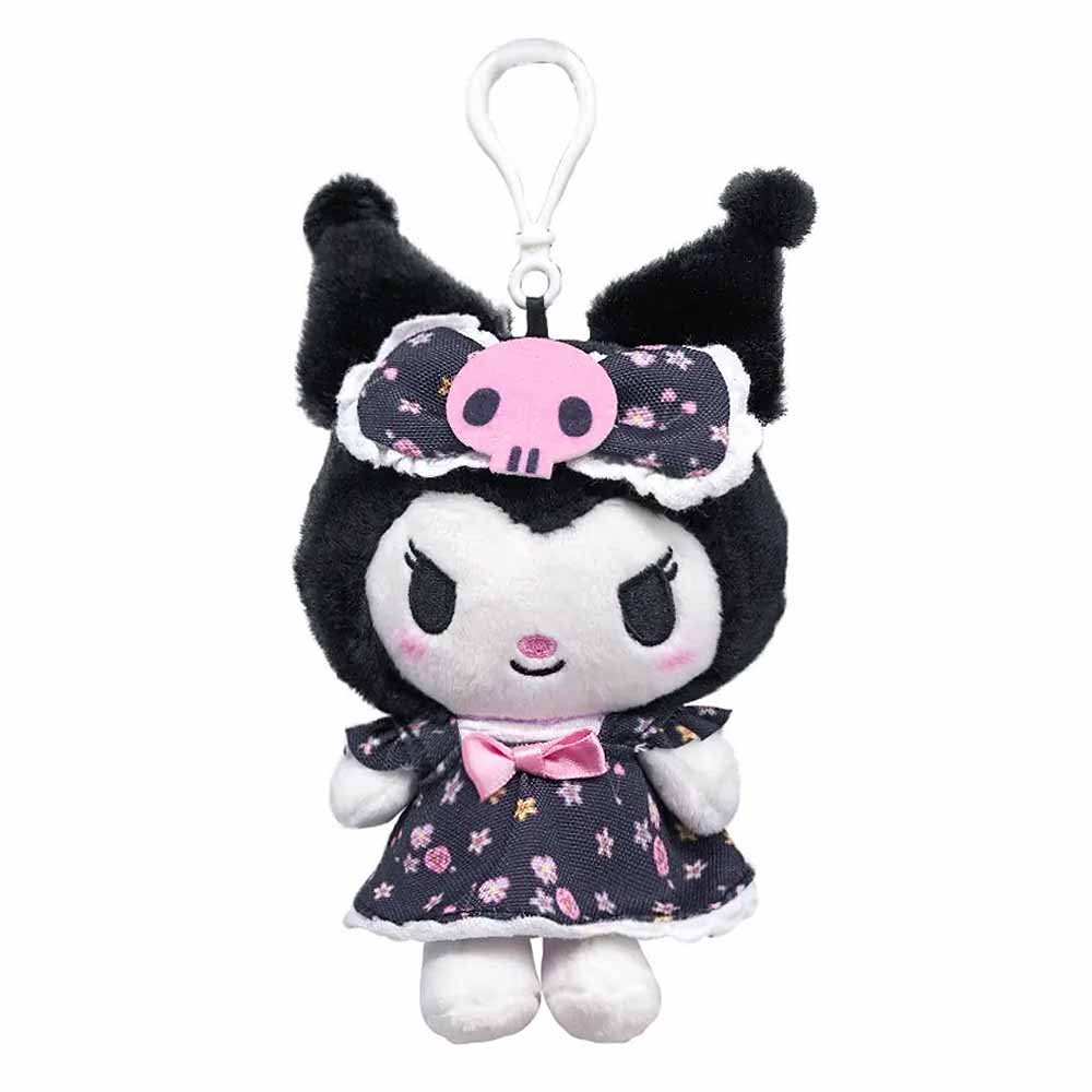 Kuromi Flower Dress Clip-On Plush