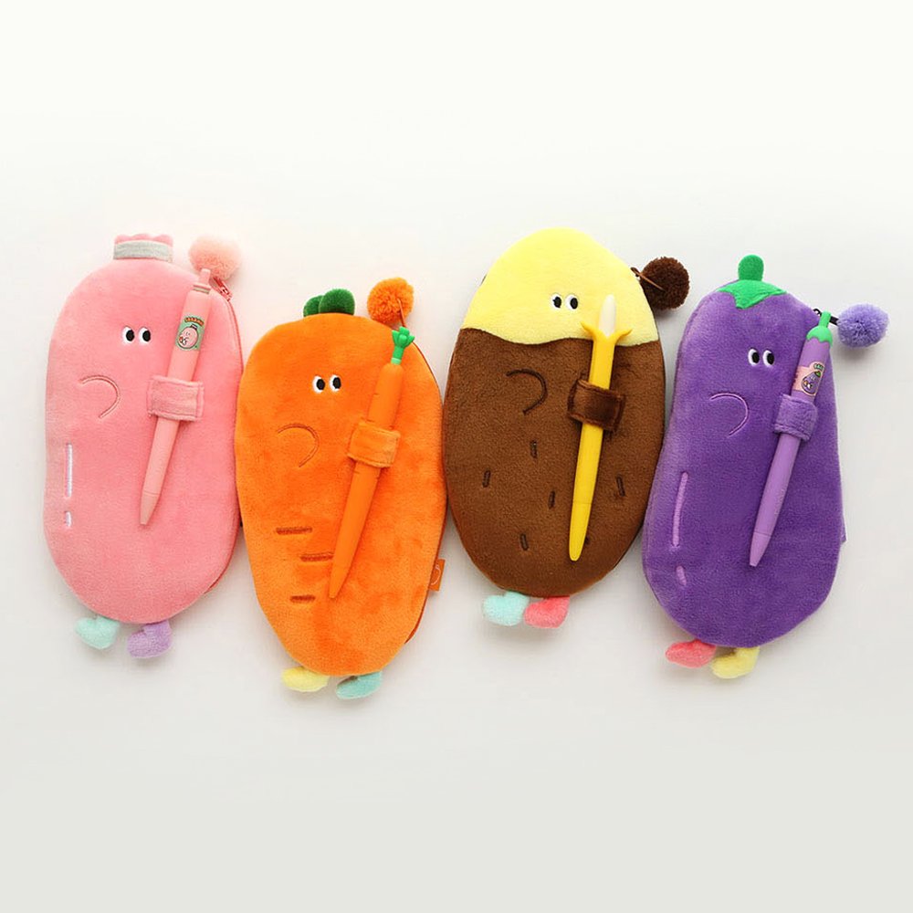 Carrot Friends Plush Pencil Case