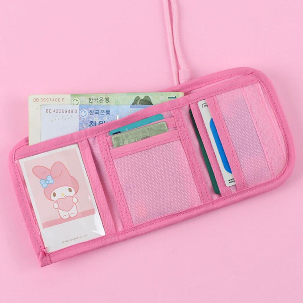 Sanrio Characters Velcro Necklace Wallet