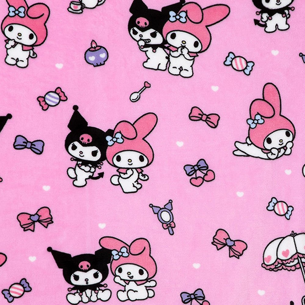 Sanrio Characters Snap Button Warm Throw Blanket