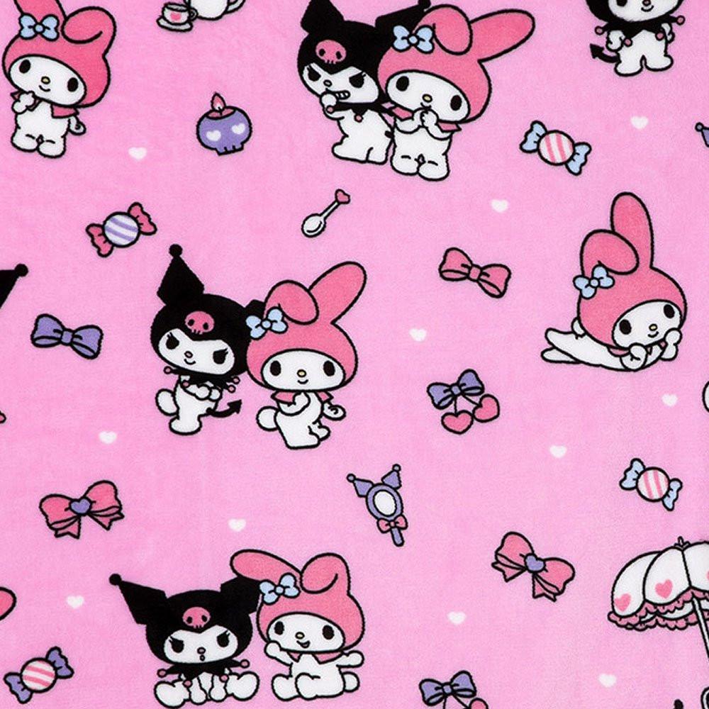 Sanrio Characters Snap Button Warm Throw Blanket