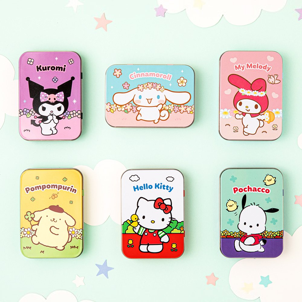 Sanrio Characters Tin Case Sticker Set