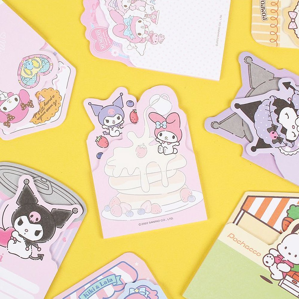 Sanrio Characters Cutie Non-Sticky Memo Set