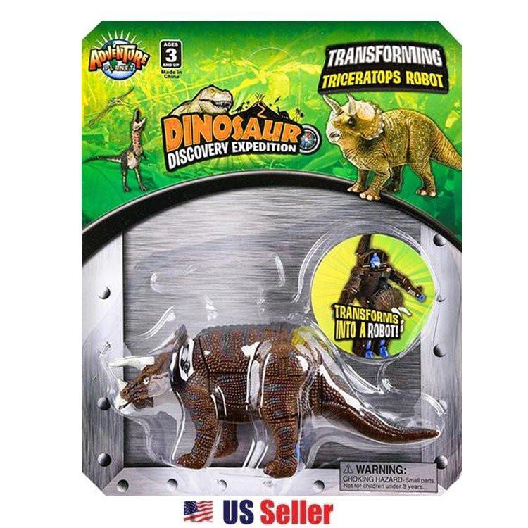Dinosaur Transforming Robot Toy : Triceratops