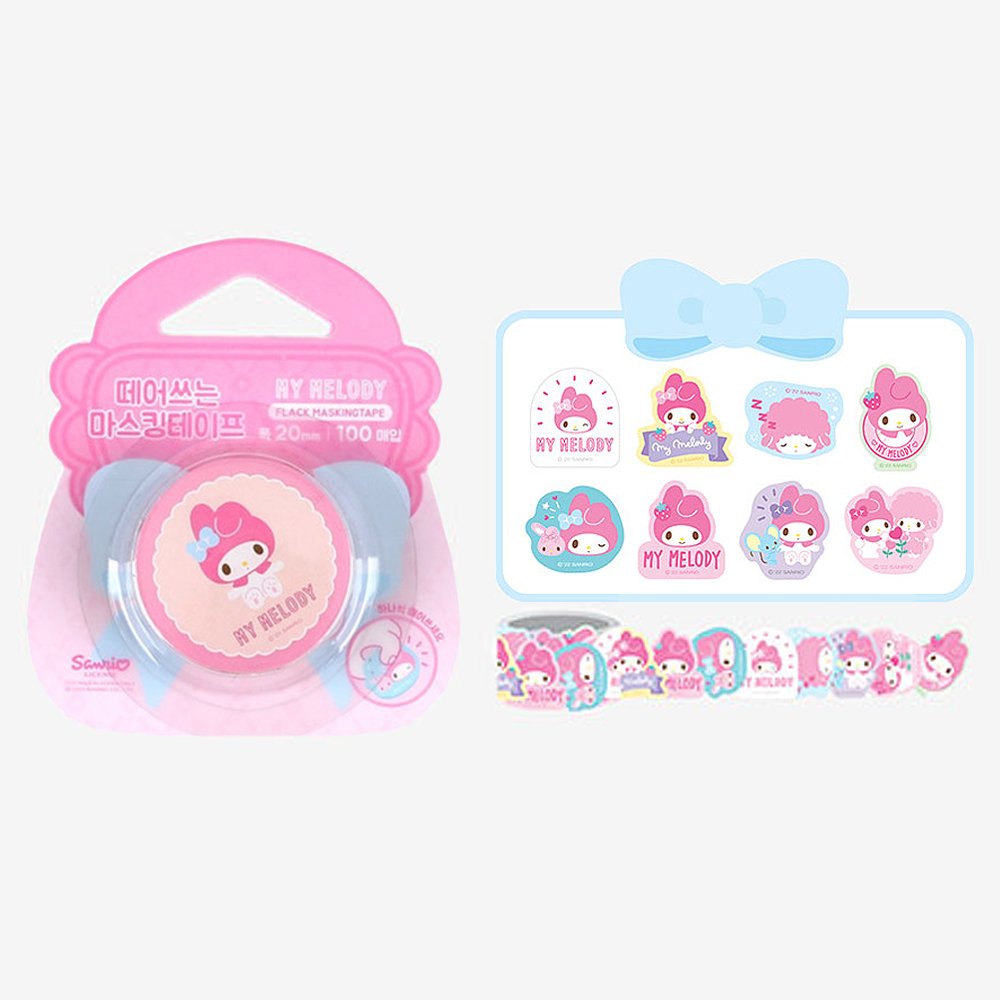 Sanrio Characters Flake Masking Tape