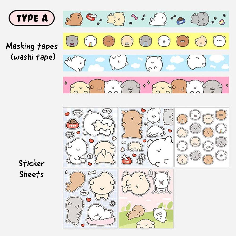 Soondeok Washi Tape & Sticker Set