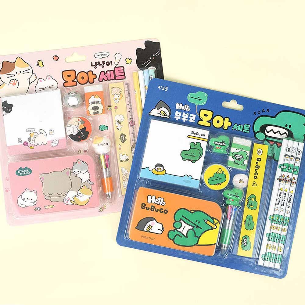 Meow Meow & Bubuco Stationery Gift Set