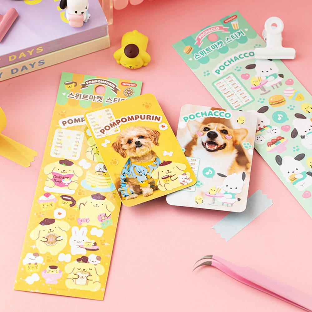 Sanrio Characters Sweet Market Sticker Sheet