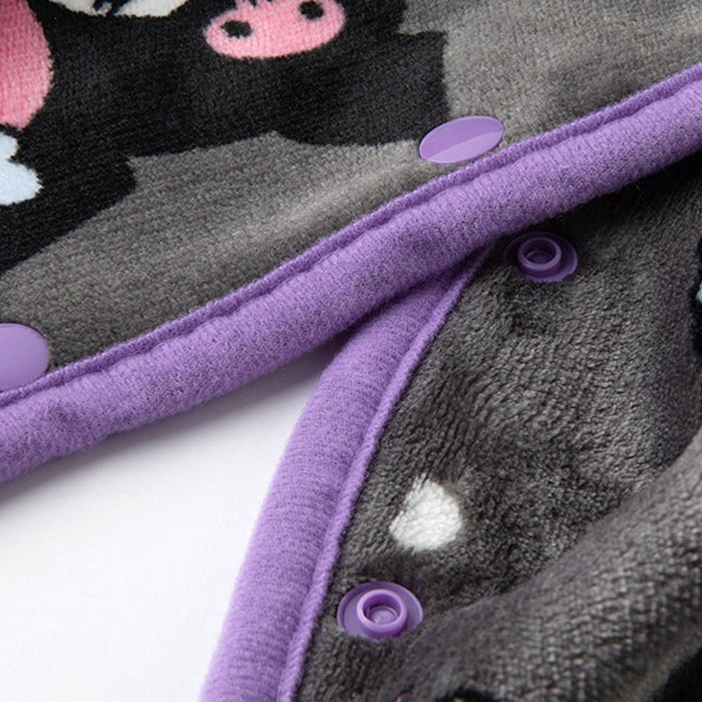 Sanrio Characters Snap Button Warm Throw Blanket