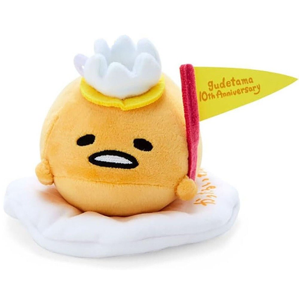 Gudetama 10th Anniversary Clip-On Plush