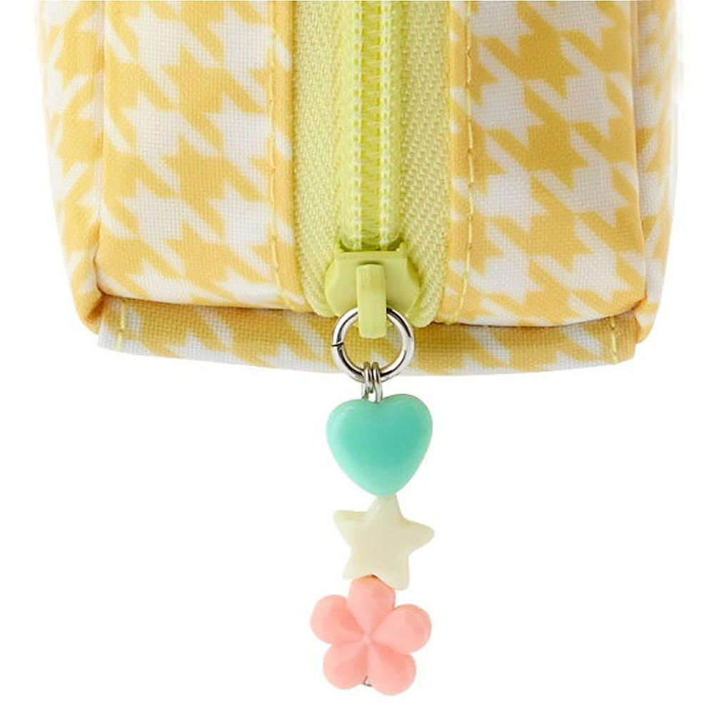 Pompompurin Pouch :Floral Houndstooth