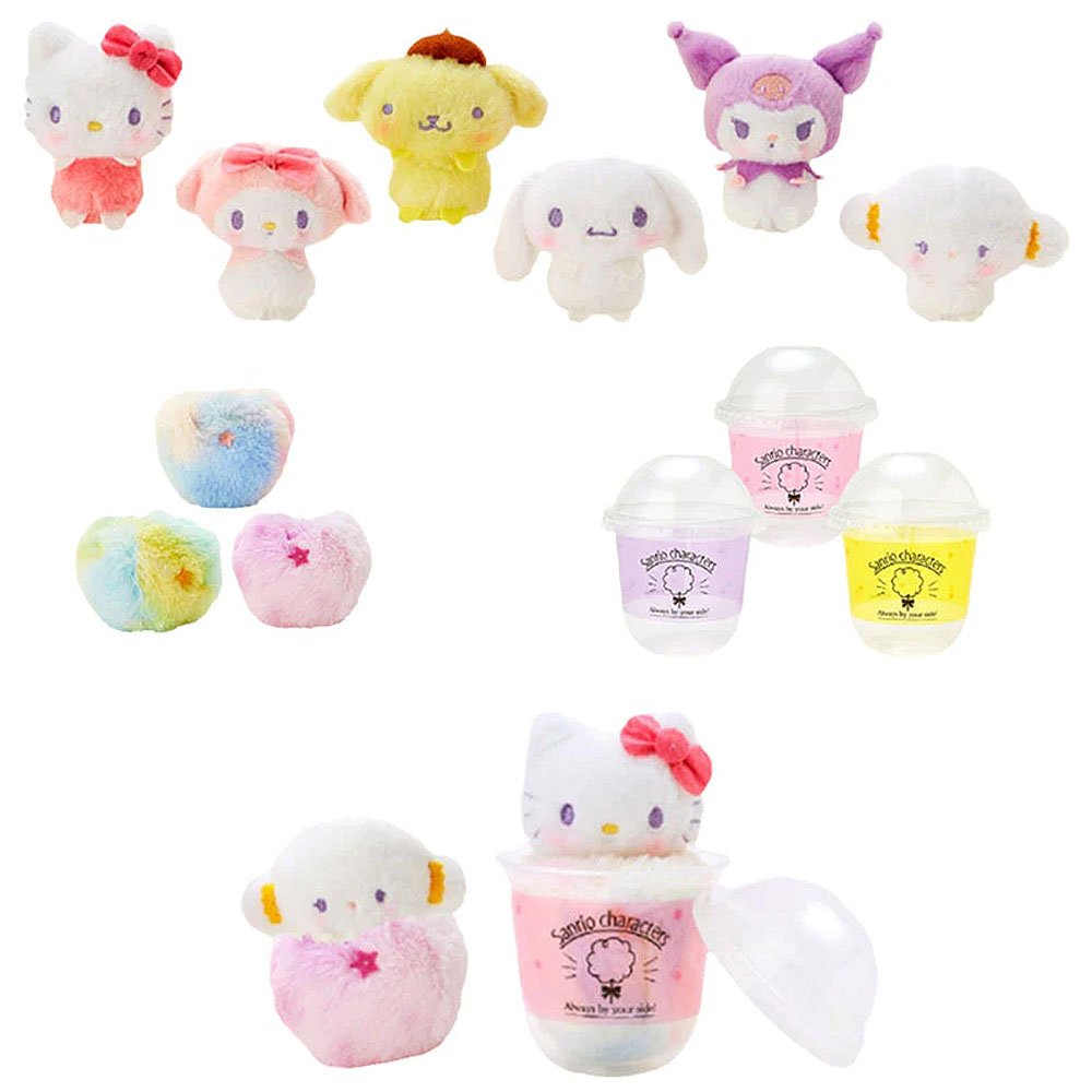 Sanrio Characters Cotton Candy Plush Set