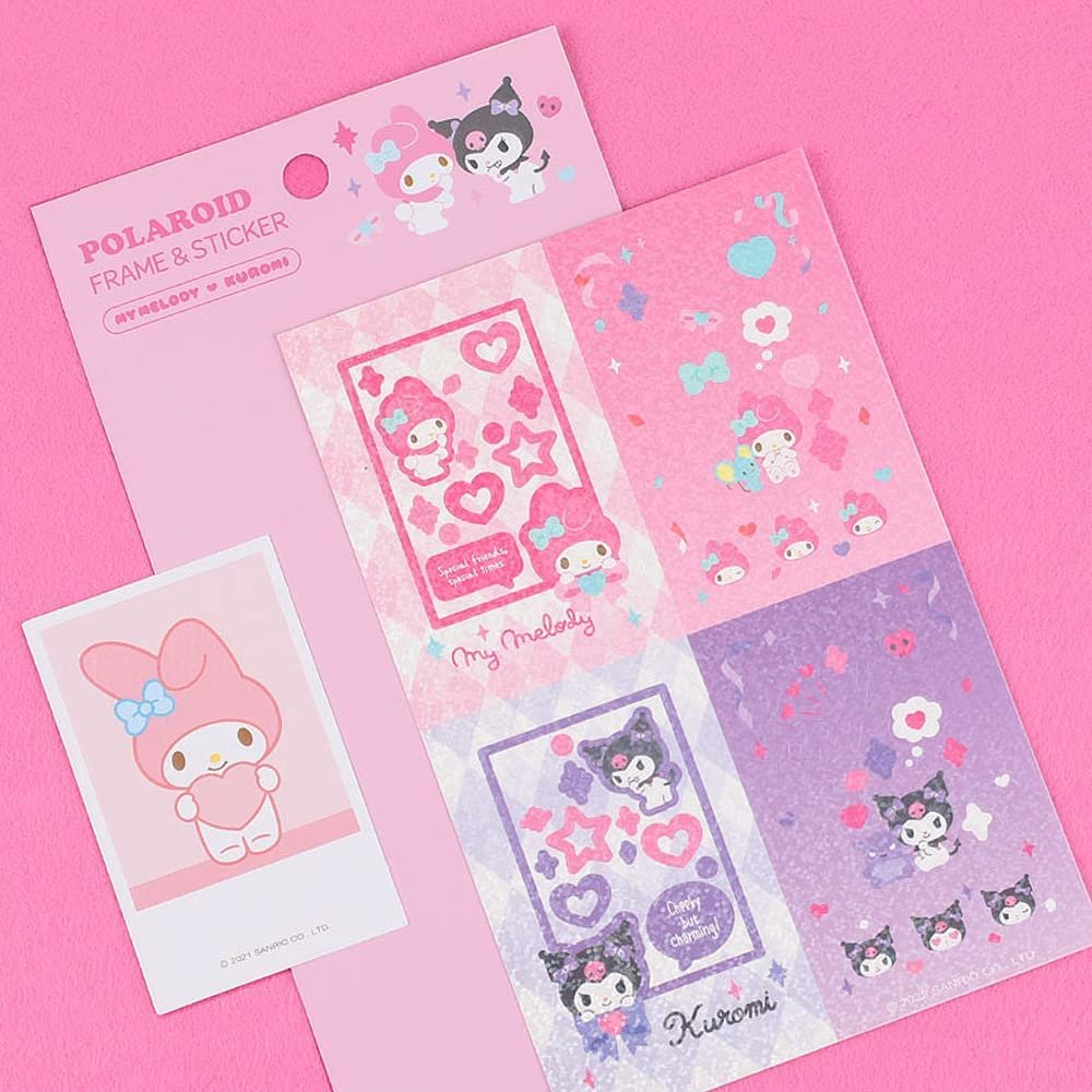 Sanrio My Melody & Kuromi Polaroid Frame Stickers