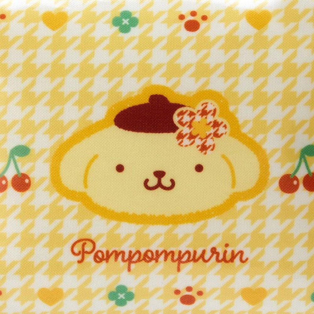 Pompompurin Pouch :Floral Houndstooth
