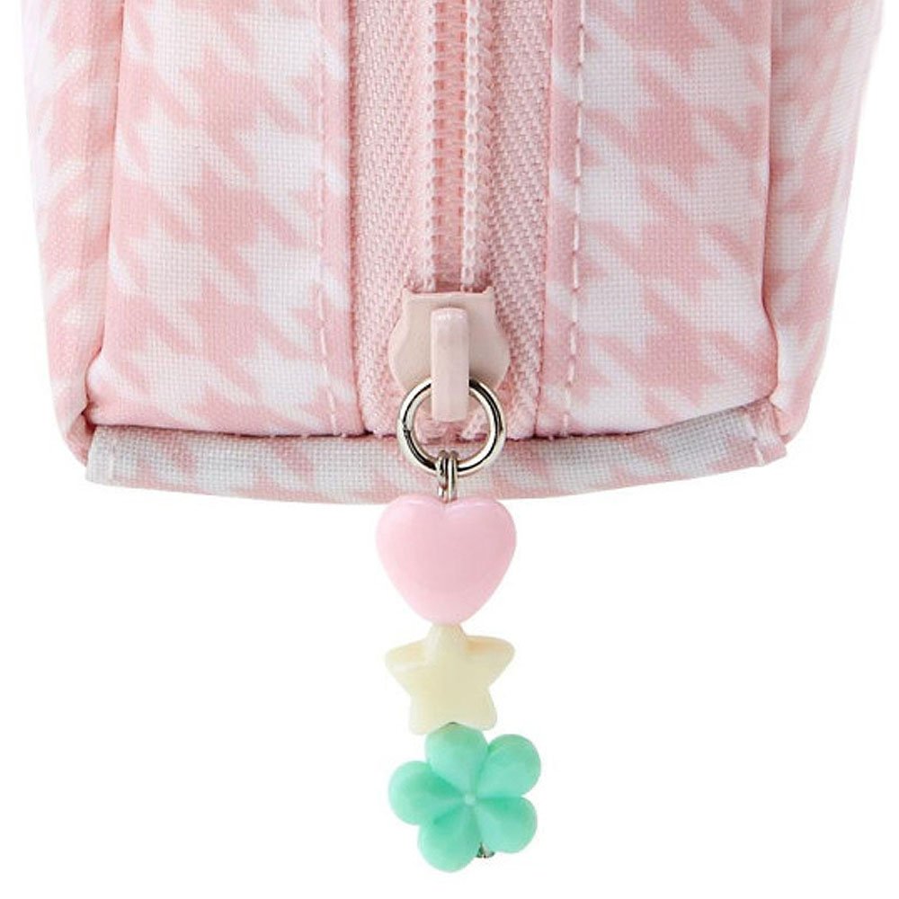 Sanrio My Melody Pouch :Floral Houndstooth
