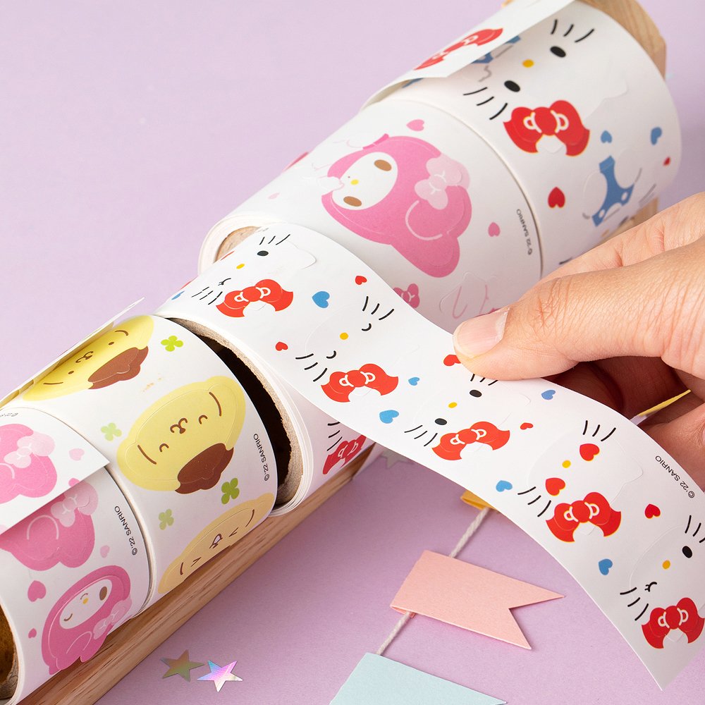 Sanrio Characters Cutie Roll Sticker