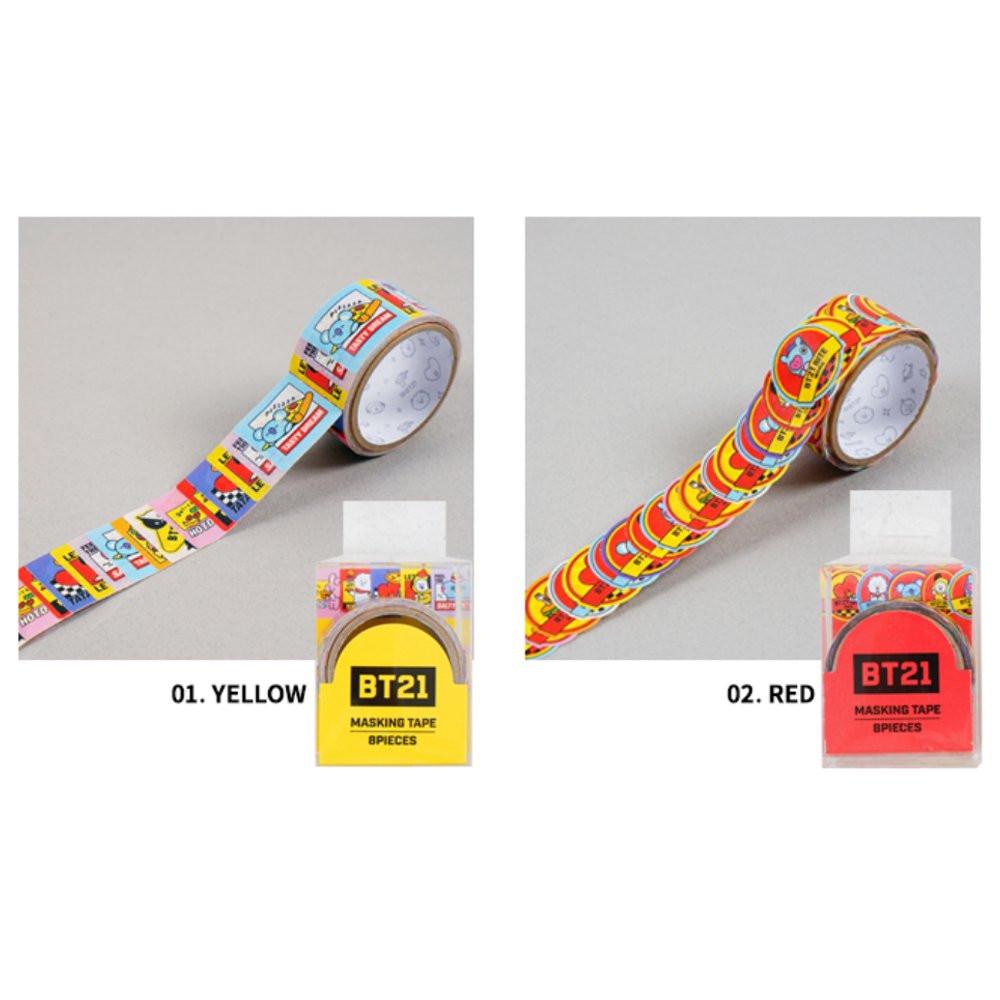 BT21 Flake Masking Tape (8 designs in 1)