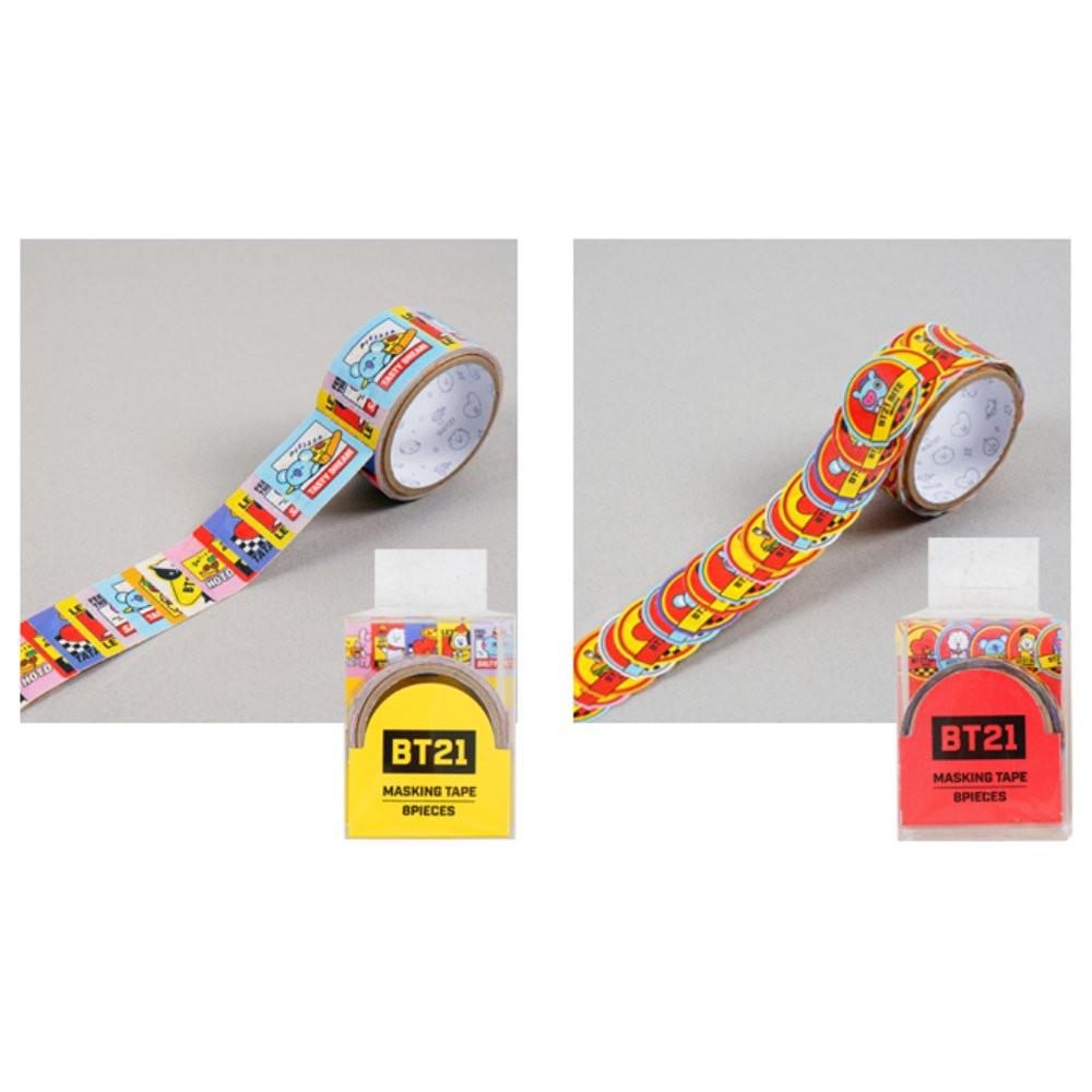 BT21 Flake Masking Tape (8 designs in 1)